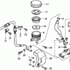 VT1100T Задний тормозной цилидр
