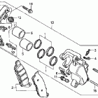 VT1100T Передний тормозной суппорт