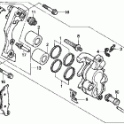 CR125R Передний тормозной суппорт