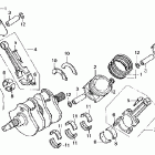 ST1100 Коленвал и поршни