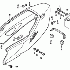 CBR1100XX Задний обтекатель