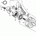 CR80RB Коленвал
