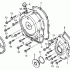 CBR1100XX Крышка картера правая