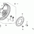 VT1100C3 Переднее колесо