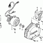 CR125R Крышка картера левая
