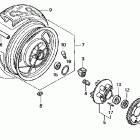 VF750C Заднее колесо