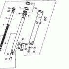 VT1100T Передняя вилка