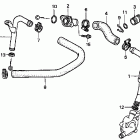 VT1100T Патрубки охлаждения