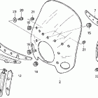 VT1100T Ветровое стекло