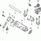 XR100R Вилка переключения передач