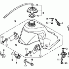 CR80RB Топливный бак
