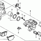 VT1100T Задний суппорт тормозной