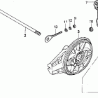 XR100R Rear brake @ rear brake panel