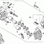 CBR1100XX Суппорт тормозной правый перед.