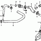 VT1100D2 Патрубки охлаждения