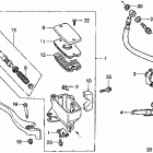 VT750CD2 Главный тормозной цилиндр - передний