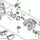 VT1100C2 Задний суппорт тормозной
