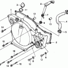 CR80RB Крышка картера правая