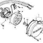 CR80RB Крышка картера левая