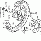 CR80RB Заднее колесо