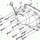 VT750CD2 Крышка картера правая