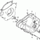 CB250 Крышка картера левая