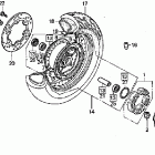 VT1100D2 Заднее колесо
