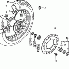 VT750CD2 Переднее колесо