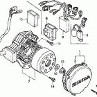 CR250R Крышка картера левая