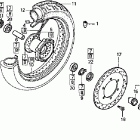 VT1100D2 Переднее колесо