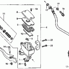 VT1100D2 Главный тормозной цилиндр - передний