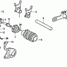 CR250R Вилка переключения передач
