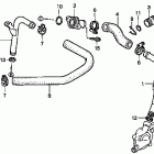 VT1100C2 Патрубки охлаждения