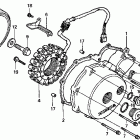 VT750CD2 Крышка картера левая