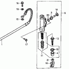 CR125R Задний тормозной цилидр
