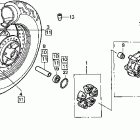 VT750CD2 Заднее колесо