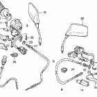 CB250 Рулевые переключатели ,тросы и зеркала