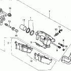 CR80RB Rr. brake caliper