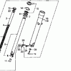 VT1100D2 Передняя вилка