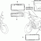 CB750 Лейбл предостережения