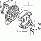 VT750CD2 Задний тормоз