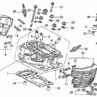 VT750CD2 Головка цилиндров задняя