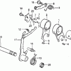 Z50R Вилки и валы выбора передач