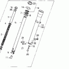 VT600CD Передняя вилка
