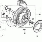 GL1500A Заднее колесо