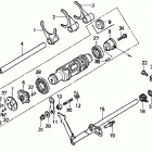GL1500A Вал и вилки  коробки передач