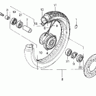 VT600CD Переднее колесо