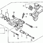 CBR600SE Задний суппорт тормозной