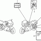CBR600SE Лейбл предостережения