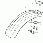 CR125R Переднее крыло